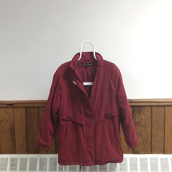 Ladies brick red Fleet Street Coat, Sz M - Picture 4 of 6